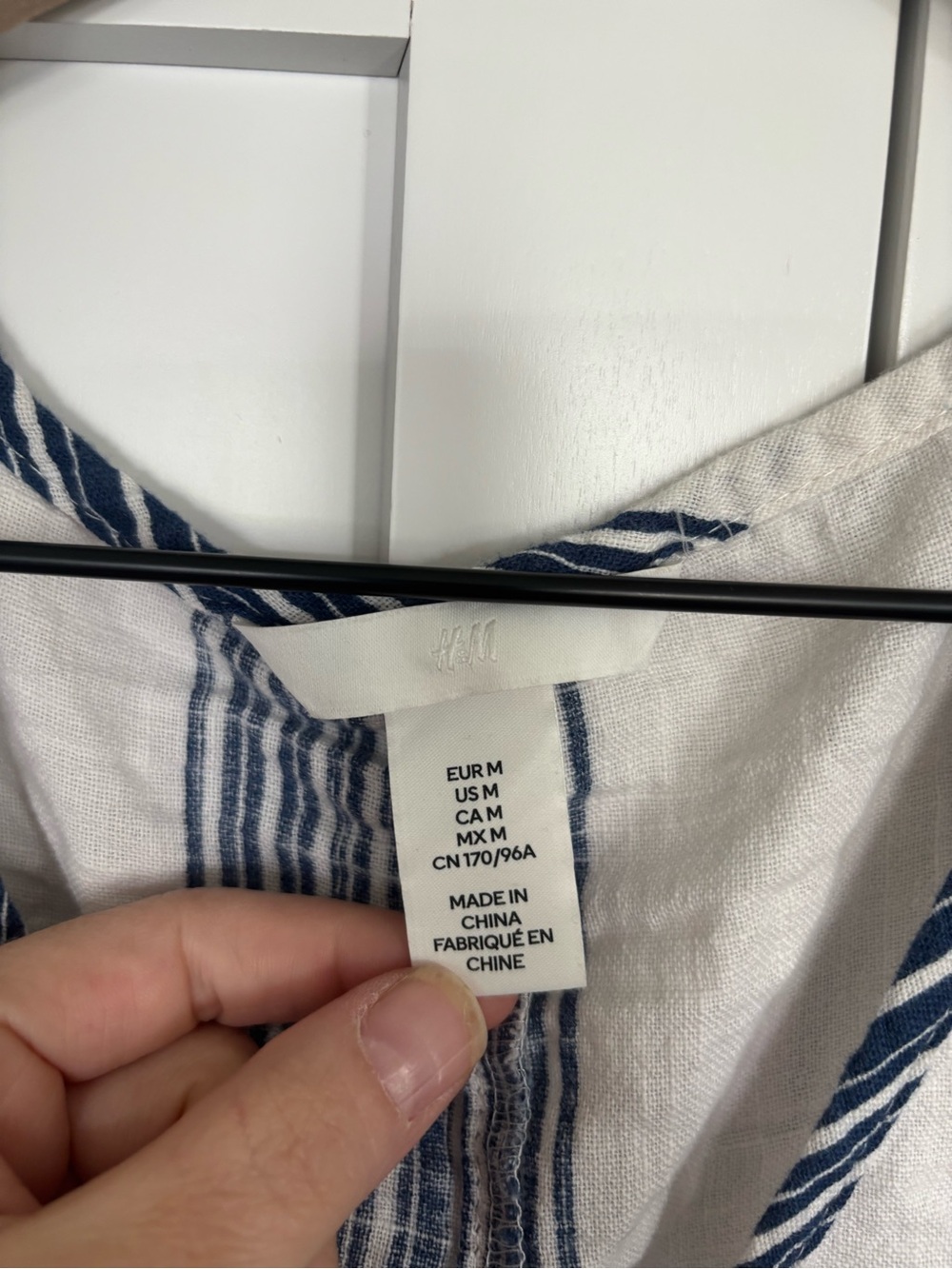 HYFVE Blue & White Striped Button-Front Midi Dress - Picture 6 of 9